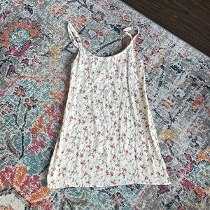 Reformation Cream Floral Dress Size 8